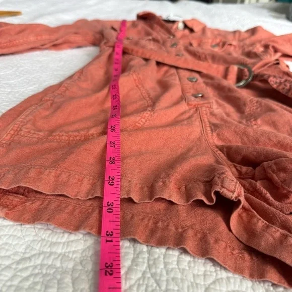 Pilcro Coral Button-Up Romper - Picture 10 of 11